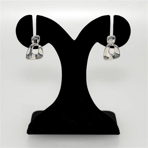 Jewellery Online - Premium Hammered Fusion Danglers Silver | Nestasia