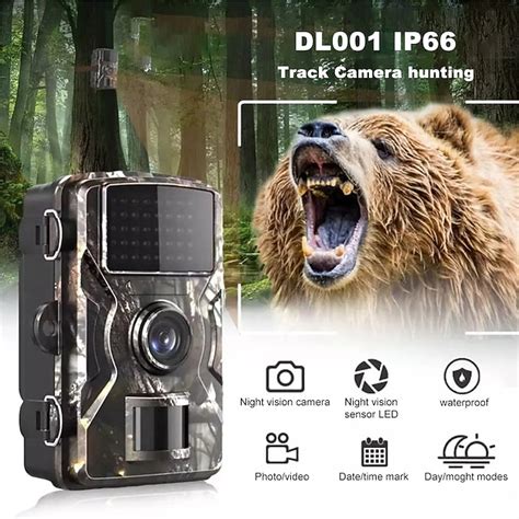 2025年 dl001 ip66防水16mp 1080p 12mナイトビジョンモーションセンサーハンティングトラックカメラ野生動物スカウト ...