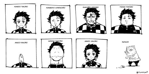 The many faces of Tanjiro. | Demon Slayer: Kimetsu no Yaiba | Slayer ...
