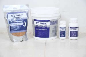 SINEWY Resin Waterproof Epoxy Grout for Wall and Floor (1 KG, Brown ...
