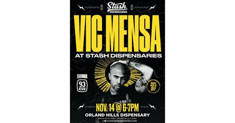 Vic Mensa Hosts Exclusive Meet and Greet at Stash Dispensaries - Orland ...