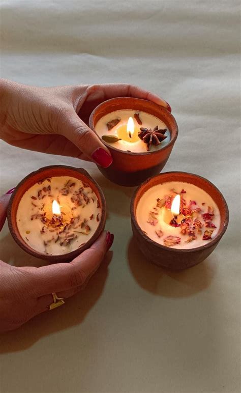 The Rainforest Terracotta Candle(Set of 3)|Scented Wick Candles in ...
