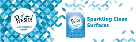 Amazon Brand - Presto! Glass & Household Cleaner | 2 Litre Refill Pouch ...