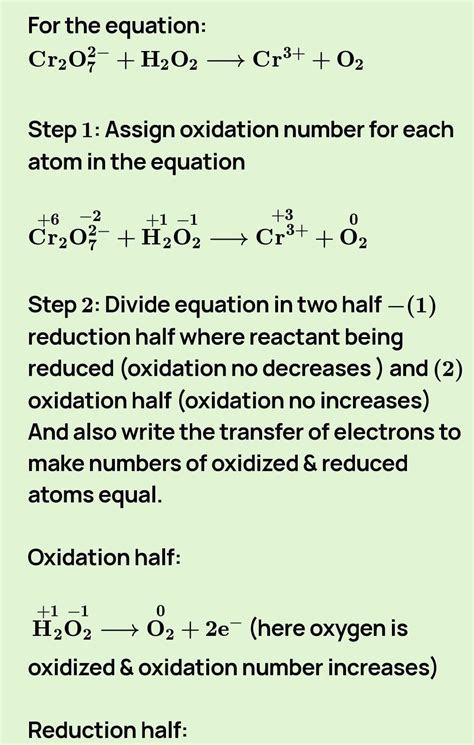 55 Balance the following redox equations by oxidation number method ...