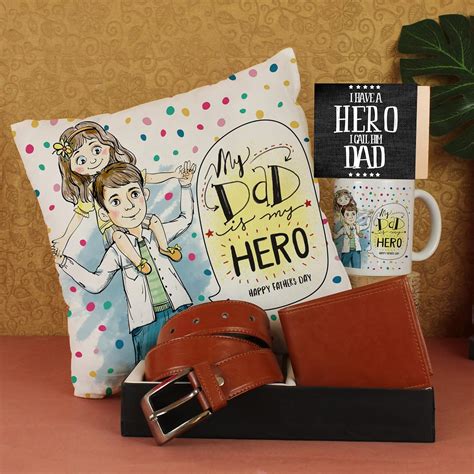 TIED RIBBONS Gift for Fathers Day Combo Mens Leather Wallet and Casual ...