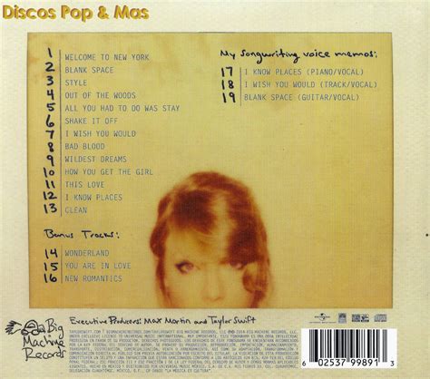 Discos Pop & Mas: Taylor Swift - 1989 (Deluxe)