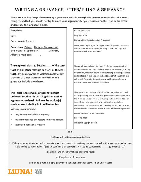 28 Formal Grievance Letter Templates (+Examples)