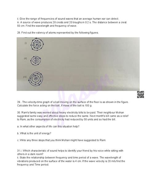 Image result for Science Question Paper Class 9