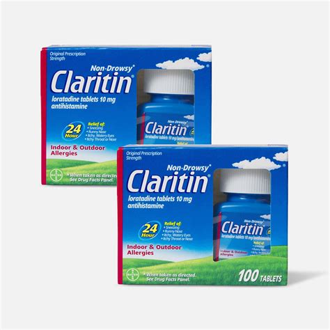 HSA Eligible Claritin 24 Hour Allergy Medicine, Non-Drowsy Prescription Strength Allergy Relief ...