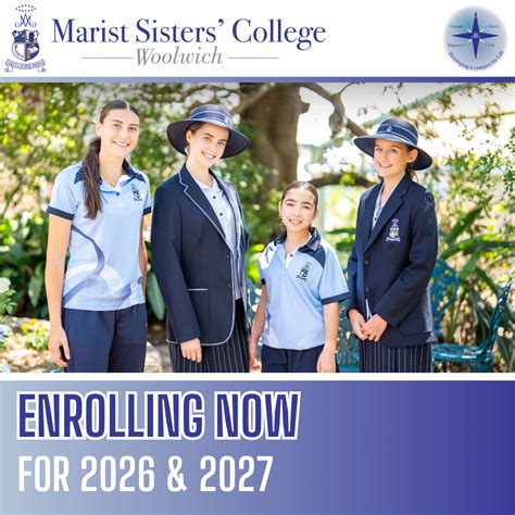 Enrolling Now 2026 & 2027 - Marist Sisters' College Woolwich