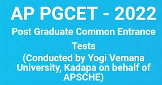AP PGCET 2022 Notification, Apply Online APPGCET 2022 Notification ...