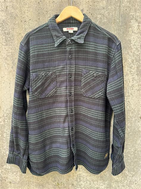 Iron Heart × Self Edge Birdwell Britches Flannel made in USA | Grailed