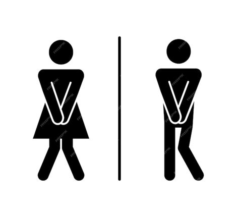 Wc toaleta śmieszne piktogram znak kobieta mężczyzna piktogram rysunek ...