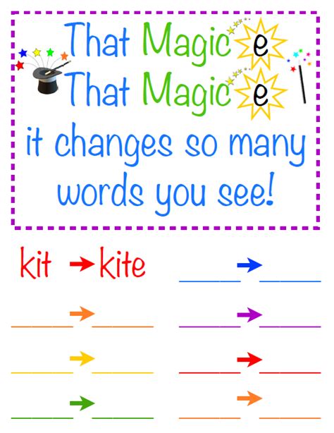 Image result for Example of Magic E