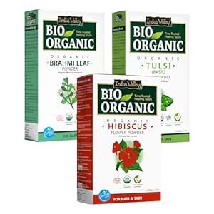 INDUS VALLEY Organic Hibiscus Powder For Hair Care (Hibiscus + Brahmi ...