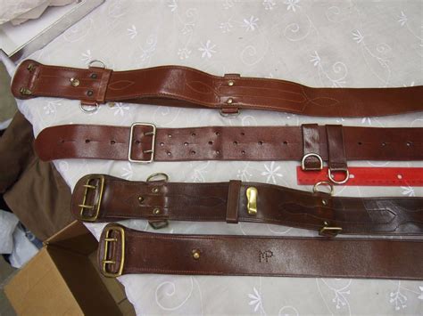 Lot Of RCMP Vintage Sam Brown Belts (1940's to 60's)