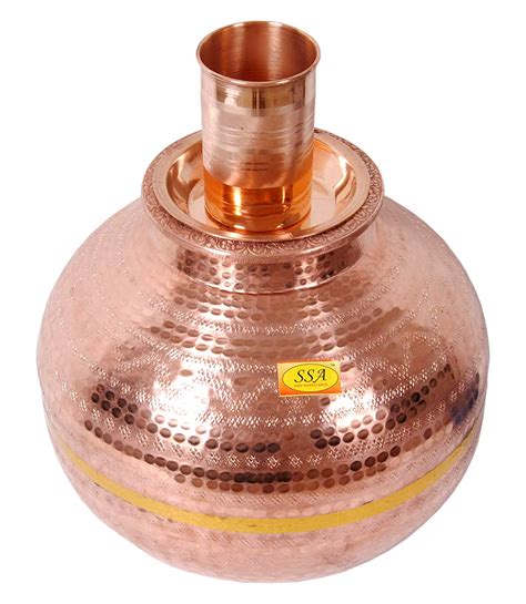 Buy SHIV SHAKTI ARTS Pure Copper Matka Water Dispenser Container Pot ...