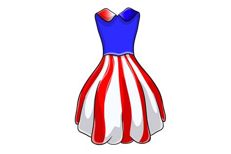 4th of July Dress Stickers Illustration Graphic by holycatart ...