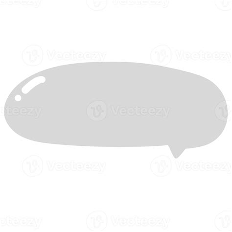 Gray speech bubble 22841588 PNG