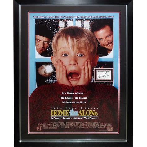 Home Alone Full-Size Movie Poster Deluxe Framed with Macaulay Culkin A ...