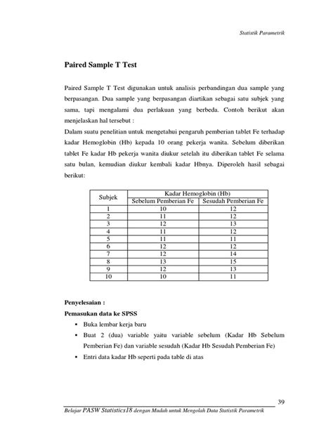Image result for Paired Sample T-Test Example