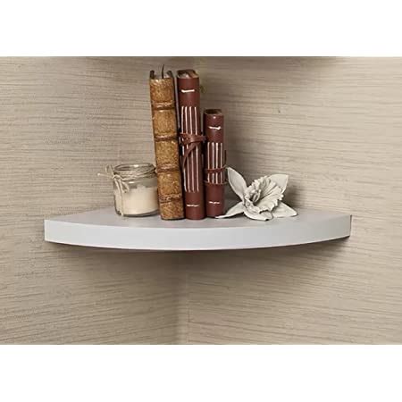 DDS Dream Decor Shoppee Wooden Corner Floating Shelves, 3 Tiers Small ...