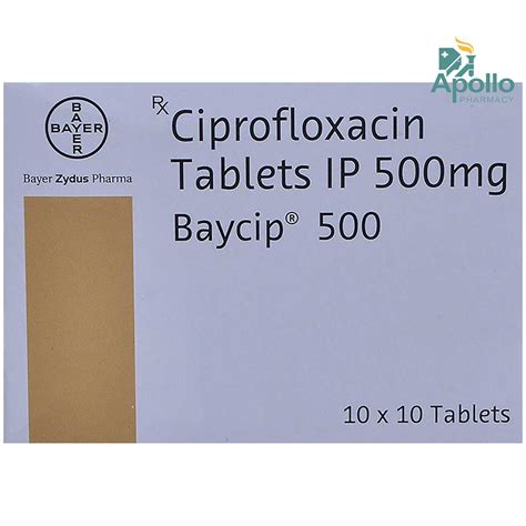 Baycip 500 Tablet | Uses, Side Effects, Price | Apollo Pharmacy