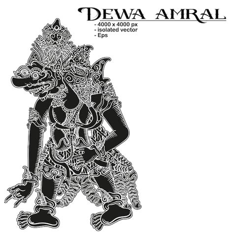 Vector design of wayang kulit characters from indonesia | Premium Vector