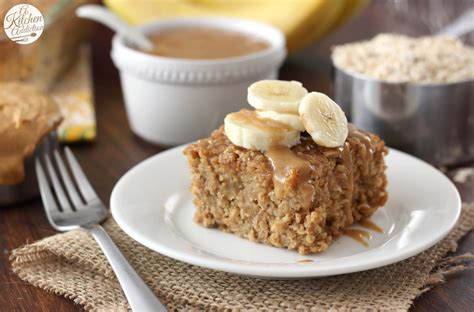 Peanut Butter Banana Bread Baked Oatmeal - A Kitchen Addiction
