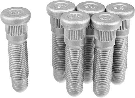 X AUTOHAUX 6pcs Long Serrated Wheel Studs M14x1.5 Multi-Purpose Stud ...