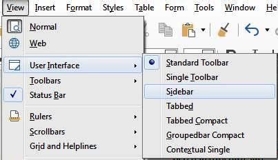 How to Use LibreOffice Writer View Menu in Hindi