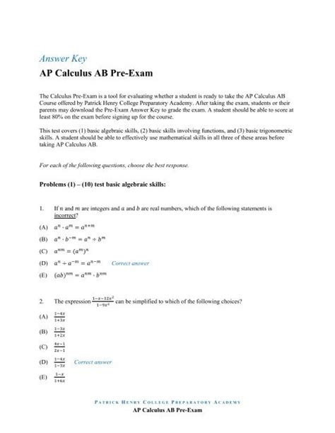 Image result for AP Calculus Chapter P Answer Key