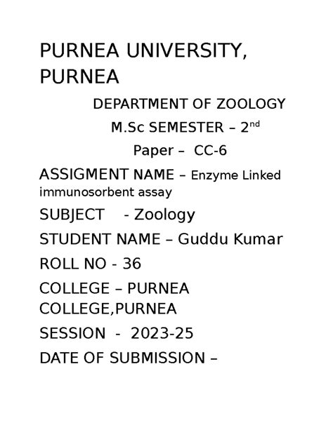 Document - Zoology Botany - PURNEA UNIVERSITY, PURNEA DEPARTMENT OF ...