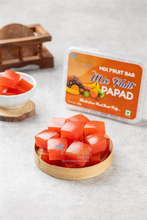 Pramukh Foods Mix Fruit Bar 200 Grams (Mix Fruit Papad) : Amazon.in ...