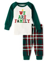 Baby And Toddler Matching Family Christmas Long Raglan Sleeve We Are ...