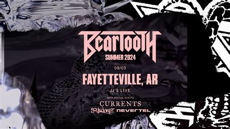 Beartooth Summer 2024 Tour at JJs Live with Currents, Boundaries, and ...