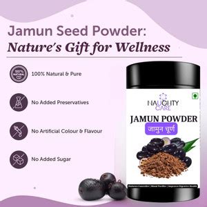 Naughty Care Organic Jamun Powder Price in India - Buy Naughty Care ...