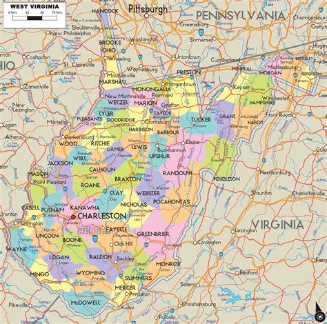 West Virginia Map