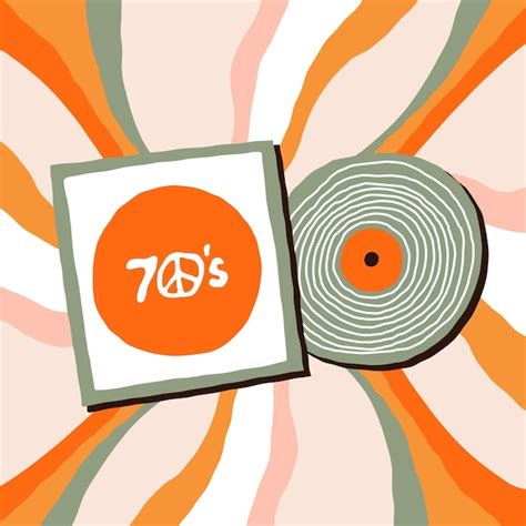 70er-Jahre-Musik Superhits Vintage Retro-Vinyl Disco-Party 1970er ...