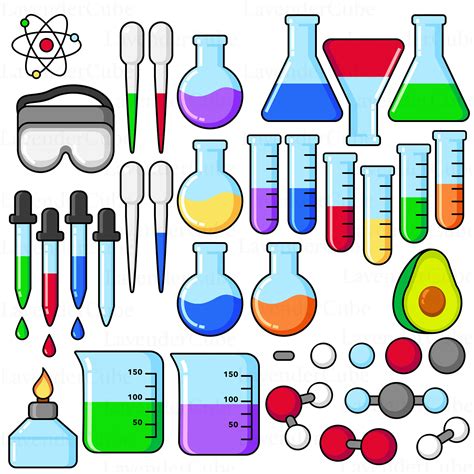 Chemistry Clipart - Digital Download - 300 DPI - Png - Jpg - Etsy