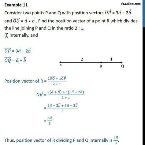 Write the position vector 3a-2b and a+b divides 2:1 externally - Brainly.in
