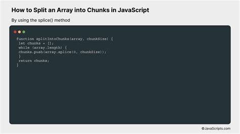 Image result for Split an Array into Chunks