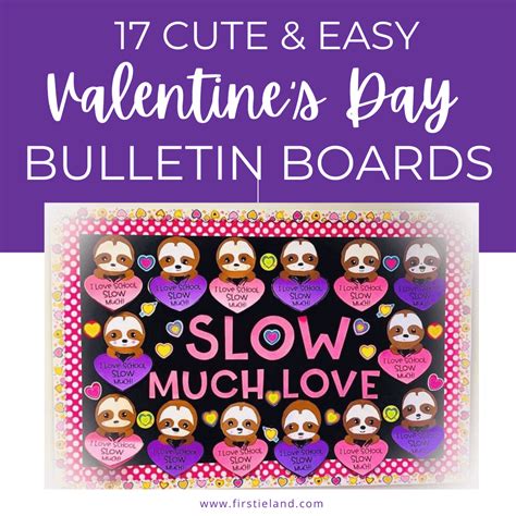 17 Cute And Easy Valentine's Day Bulletin Board Ideas - Firstieland ...