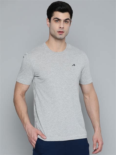 Alcis Men Grey Melange T-shirt AAMTEEDM00022503-S