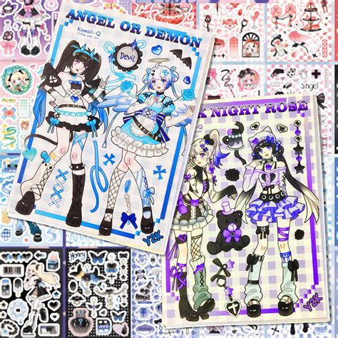 FunBlast Kawaii Stickers Book – 40 Sheets/800 Stickers, Korean Self ...