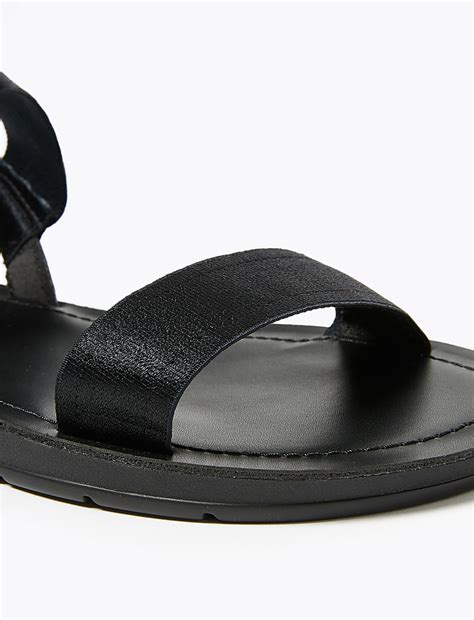 Buy Elastic Strap Flat Open Toe Sandals at Marks & Spencer