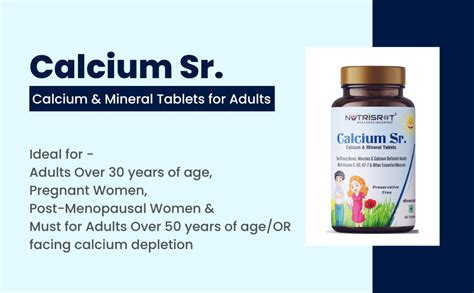 NUTRISROT̖ Calcium Sr. Supplement for Adults with Highest Calcium Yield ...