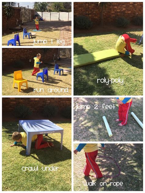 Image result for Obstacle Course for First Grade Games