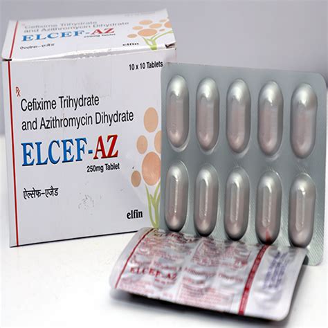 Cefixime Trihydrate eq to anhydrous Cefixime 200mg+Azithtromycin Dihyd