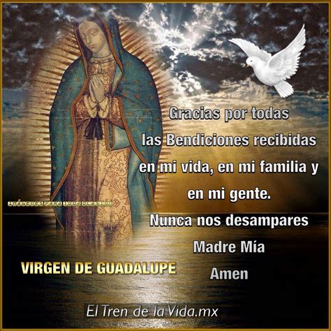 Virgen de guadalupe, Frases virgen de guadalupe, Oracion a la virgen